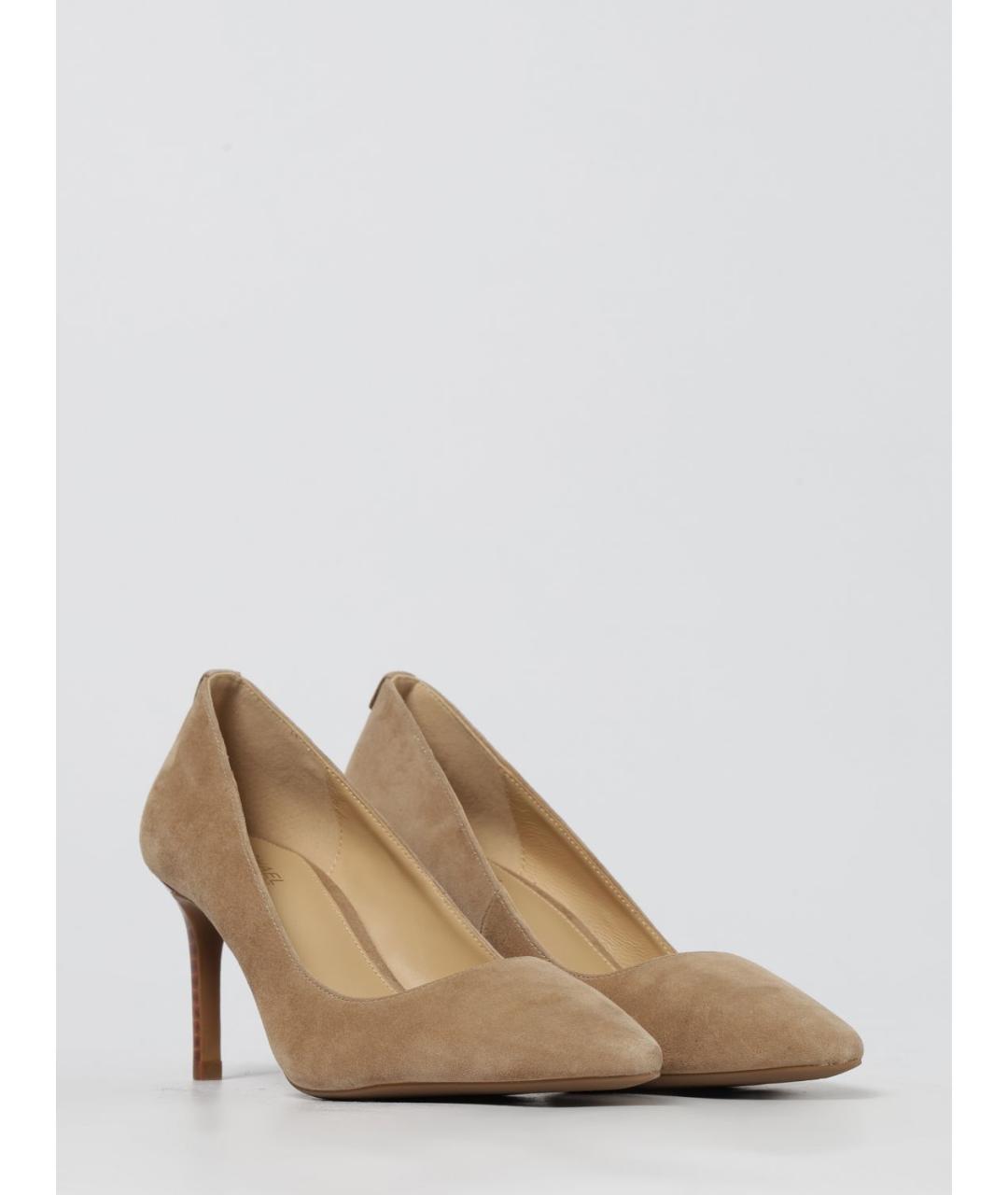 MICHAEL KORS Бежевые замшевые туфли, фото 2