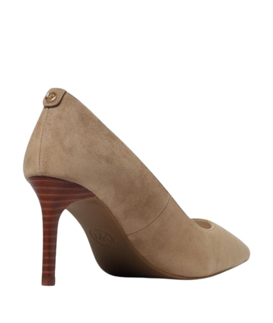 MICHAEL KORS Бежевые замшевые туфли, фото 3