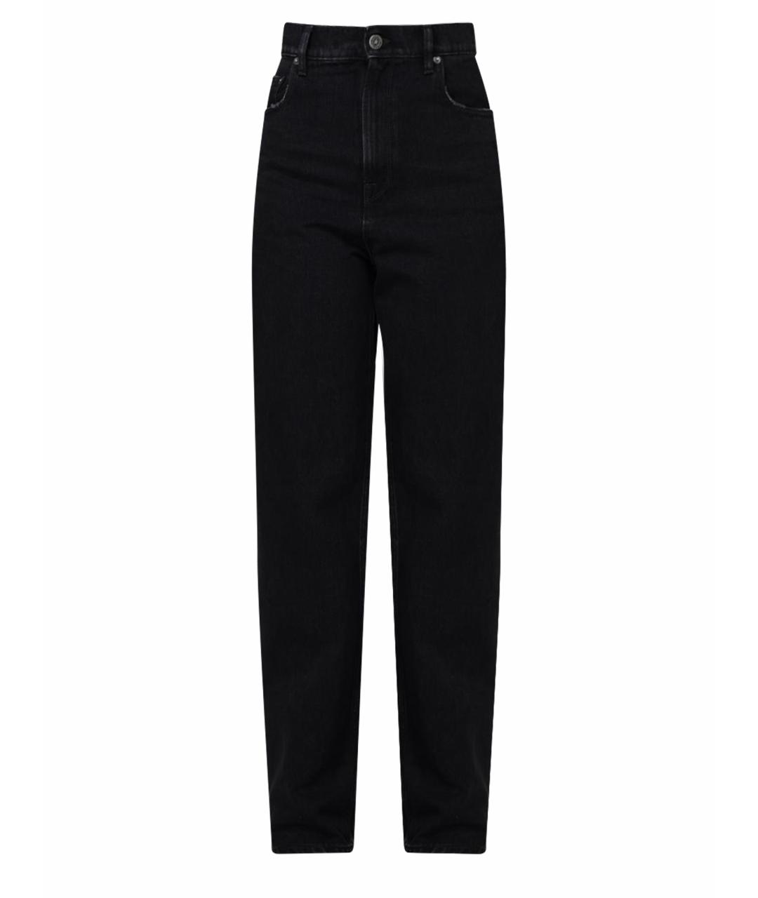 GOLDEN GOOSE DELUXE BRAND Черные хлопковые прямые джинсы, фото 1