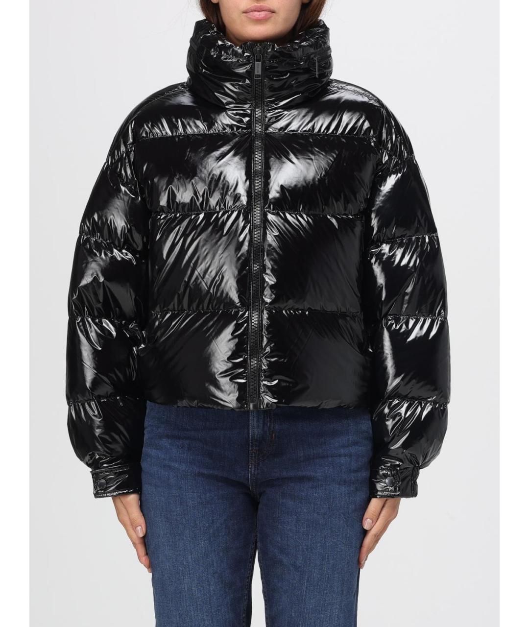 MICHAEL KORS Черный полиамидовый пуховик, фото 2