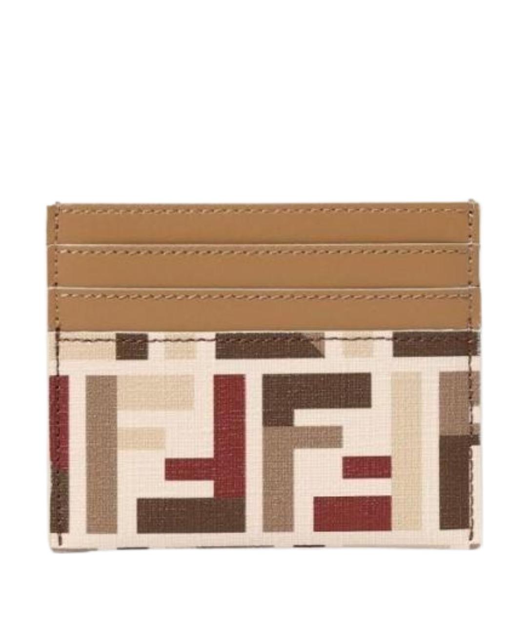 FENDI Бежевый полиуретановый кошелек, фото 1