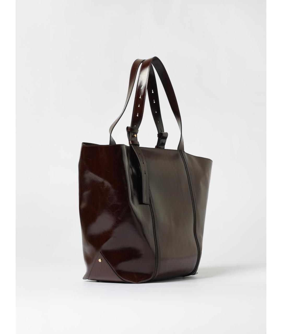 GOLDEN GOOSE DELUXE BRAND Коричневая кожаная сумка тоут, фото 3