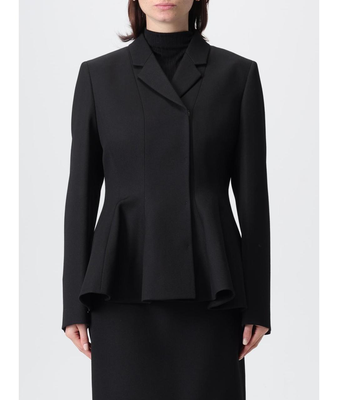 FENDI Черный шерстяной жакет/пиджак, фото 2