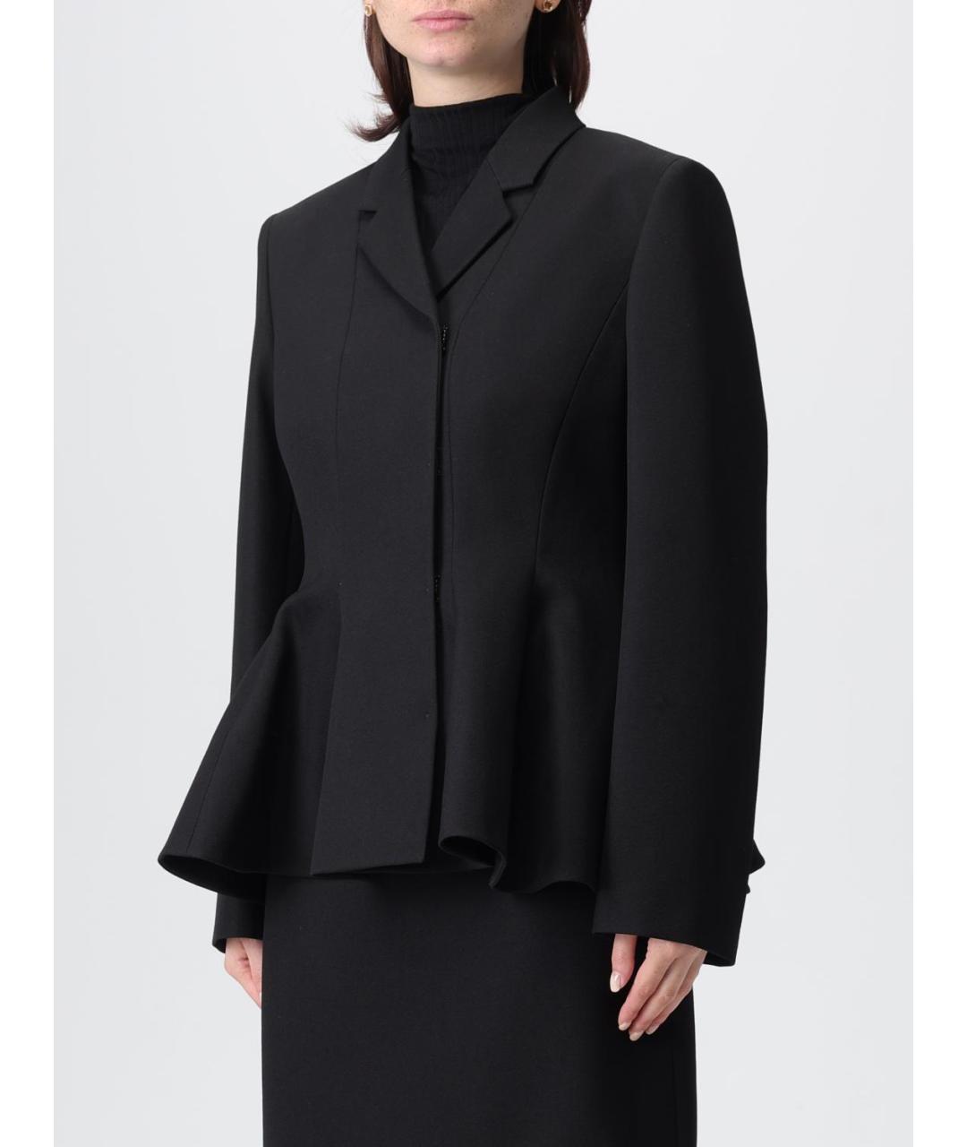 FENDI Черный шерстяной жакет/пиджак, фото 5