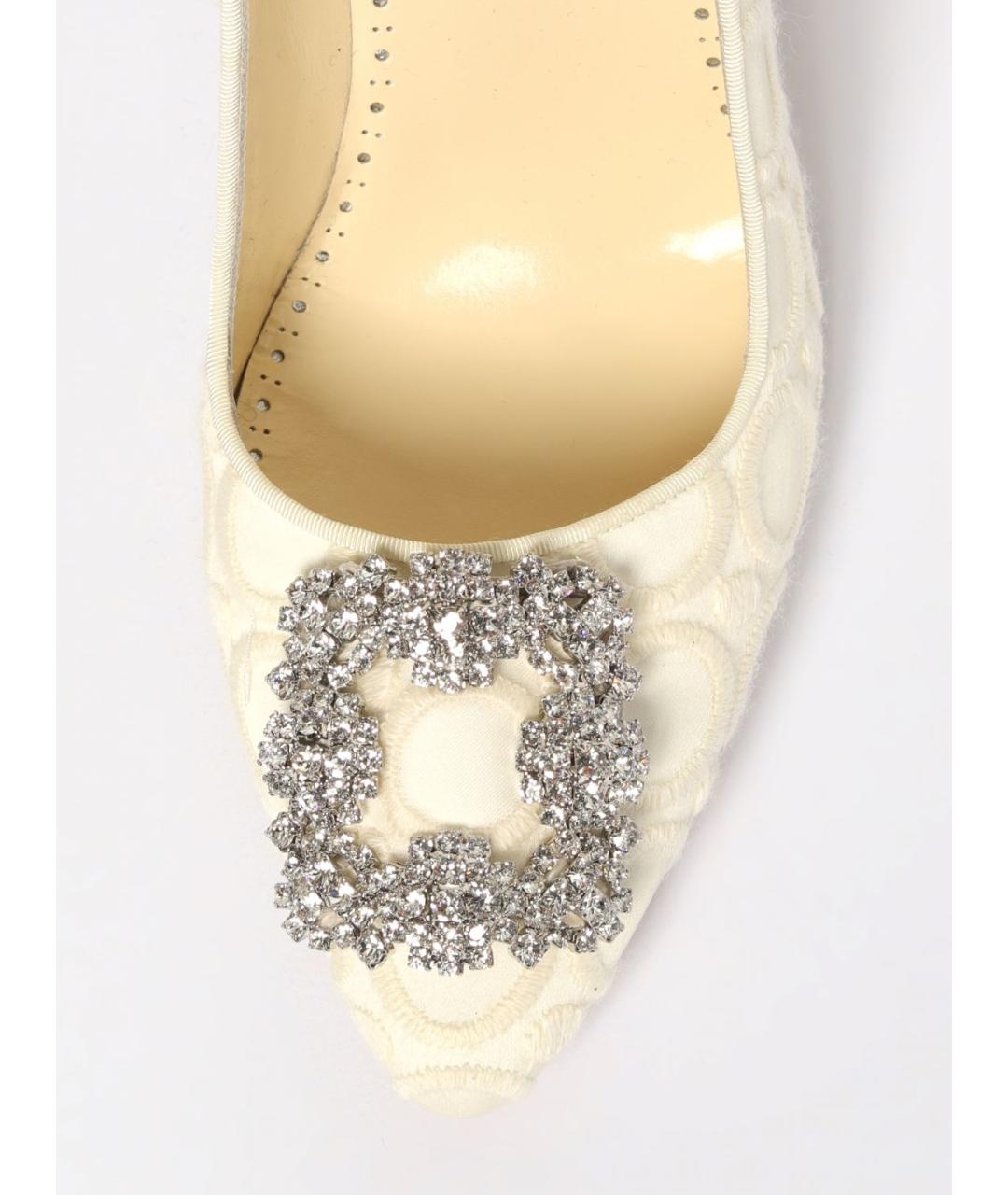 MANOLO BLAHNIK Мульти текстильные туфли, фото 4