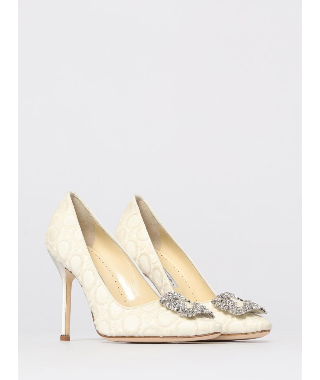 MANOLO BLAHNIK Мульти текстильные туфли, фото 2