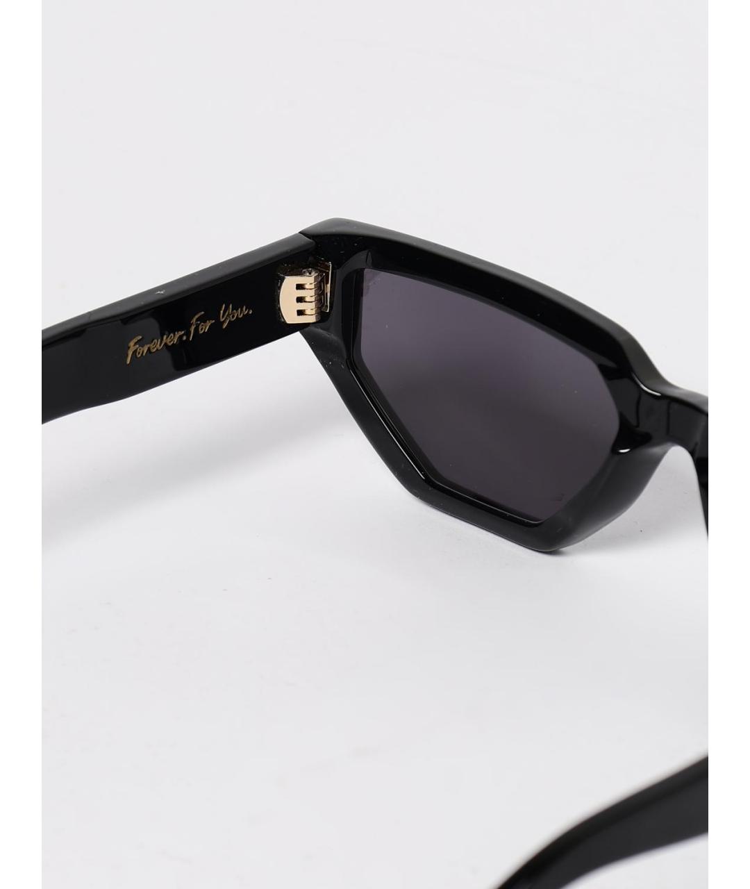 GOLDEN GOOSE DELUXE BRAND Черные пластиковые солнцезащитные очки, фото 4