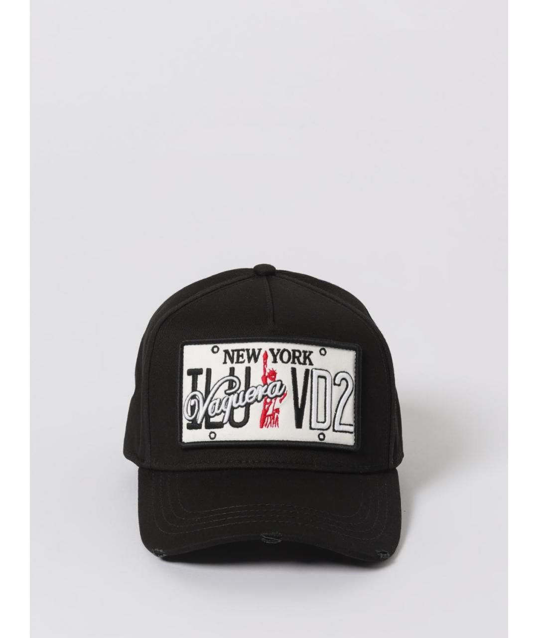 DSQUARED2 Черная хлопковая кепка, фото 2