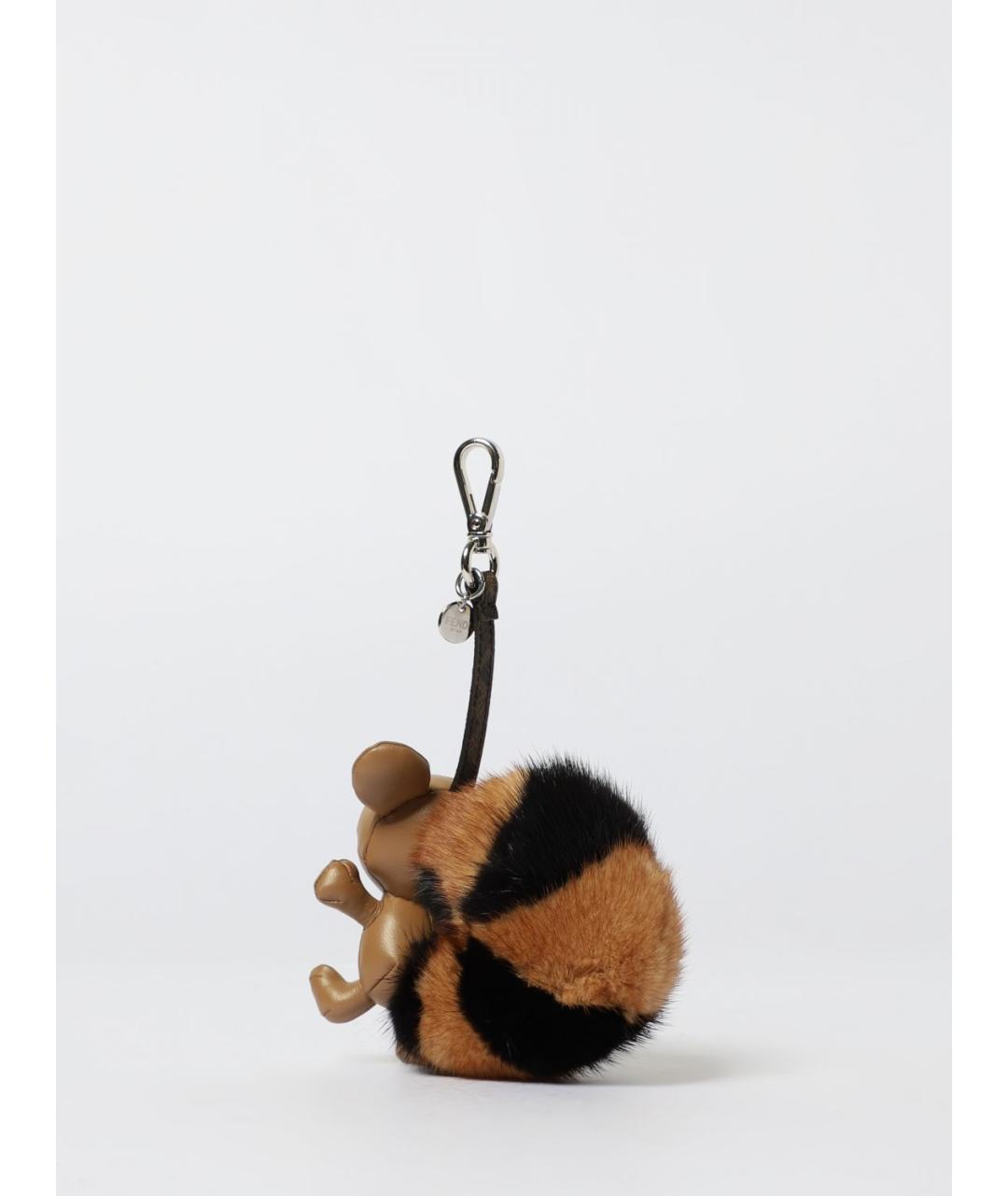FENDI Коричневый брелок, фото 2
