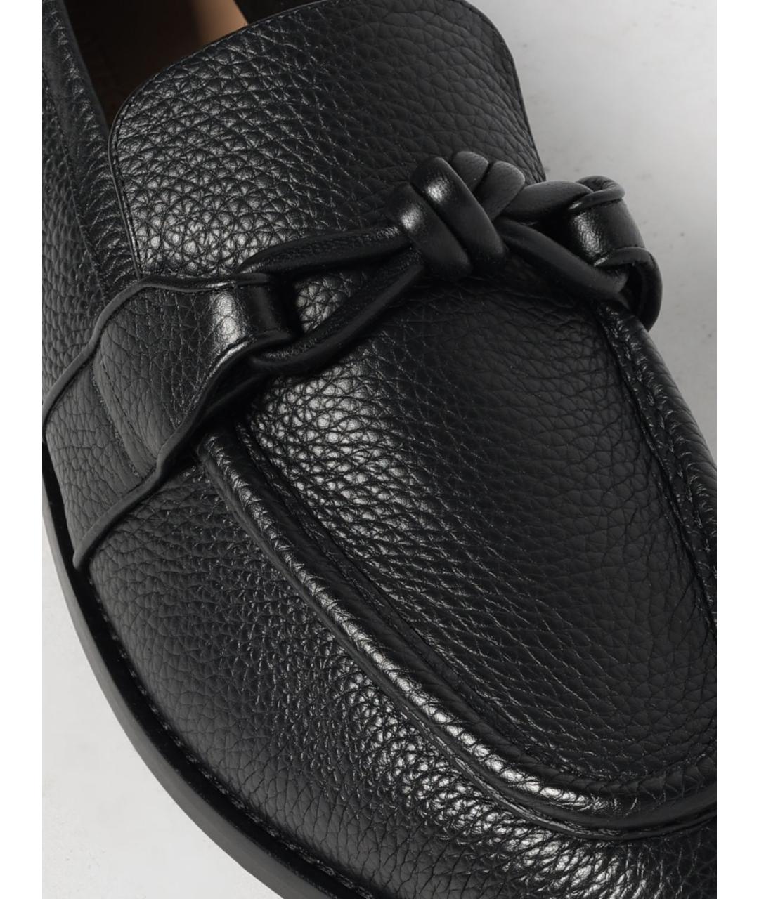 BOTTEGA VENETA Черные кожаные лоферы, фото 4