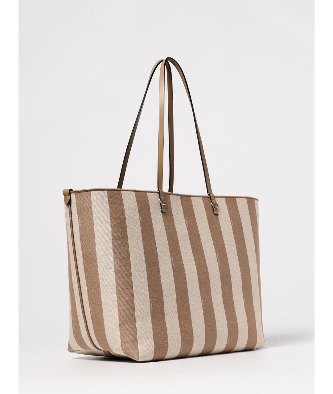FENDI Бежевая тканевая сумка тоут, фото 3