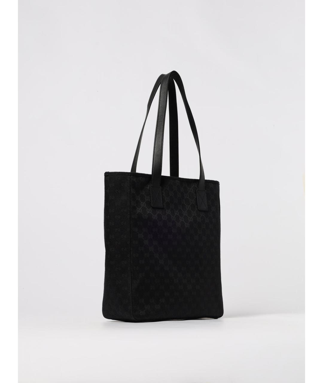 GUCCI Черная синтетическая сумка тоут, фото 3