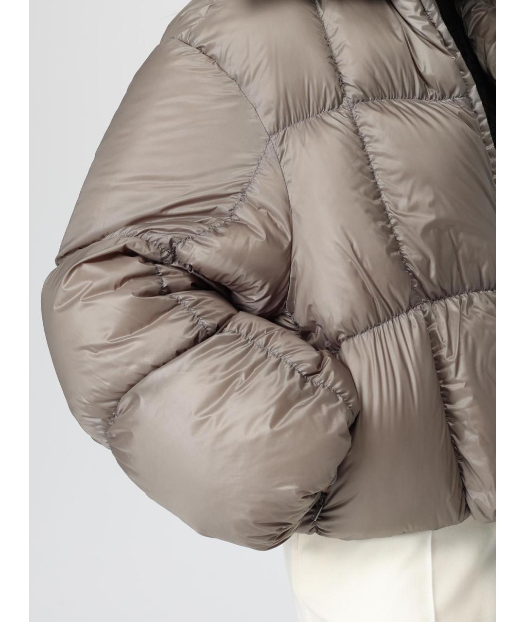 JIL SANDER Зеленый полиамидовый пуховик, фото 6