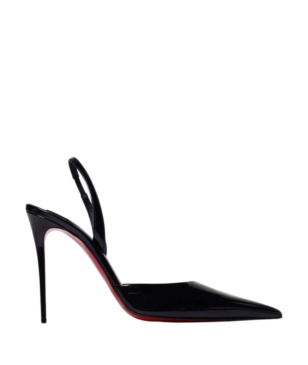 CHRISTIAN LOUBOUTIN Синие туфли из лакированной кожи, фото 1