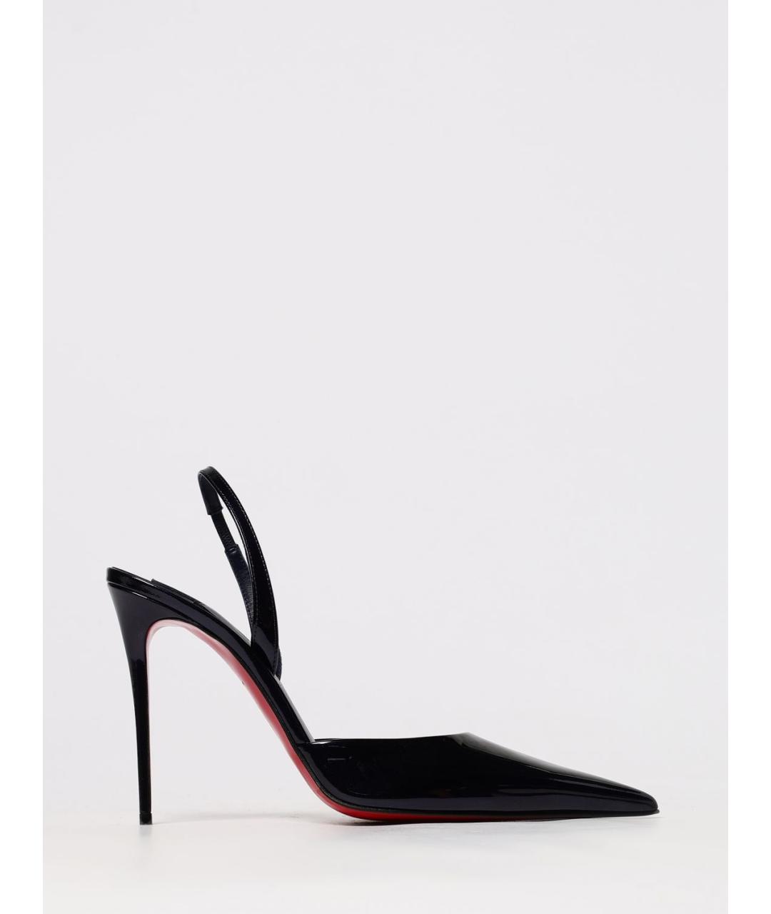CHRISTIAN LOUBOUTIN Синие туфли из лакированной кожи, фото 4
