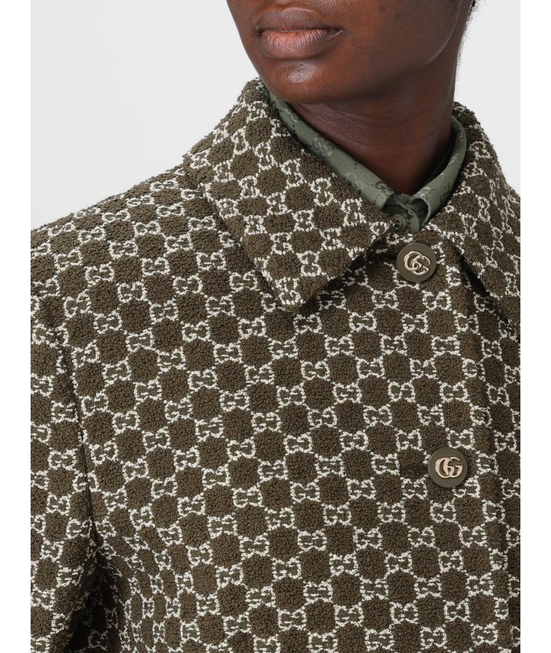 GUCCI Зеленый хлопковый жакет/пиджак, фото 6