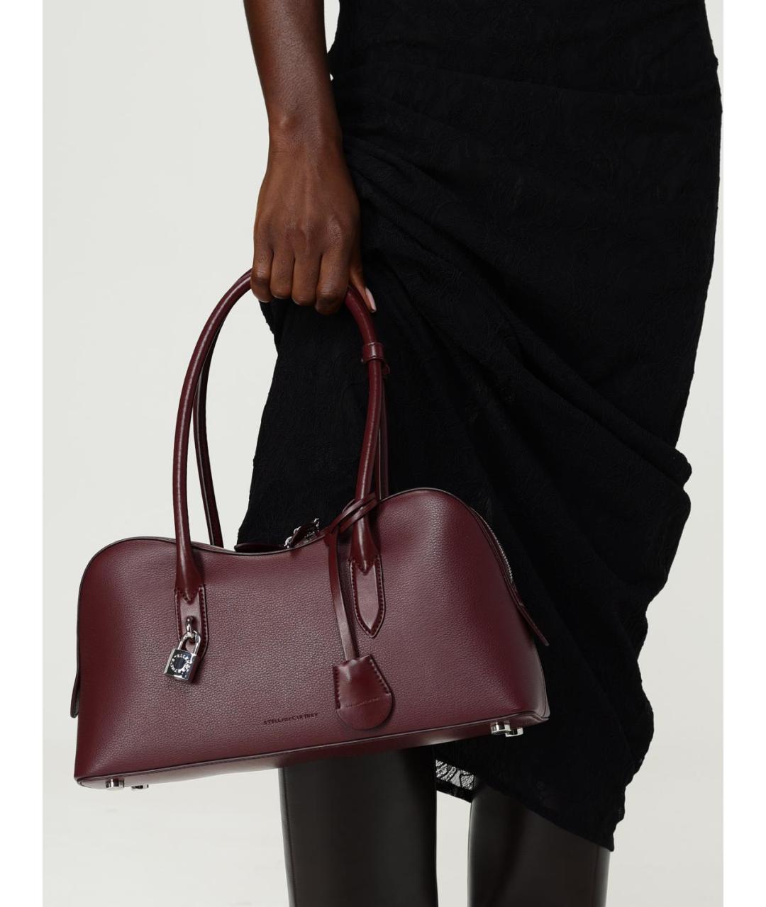 STELLA MCCARTNEY Бордовая сумка тоут из искусственной кожи, фото 2