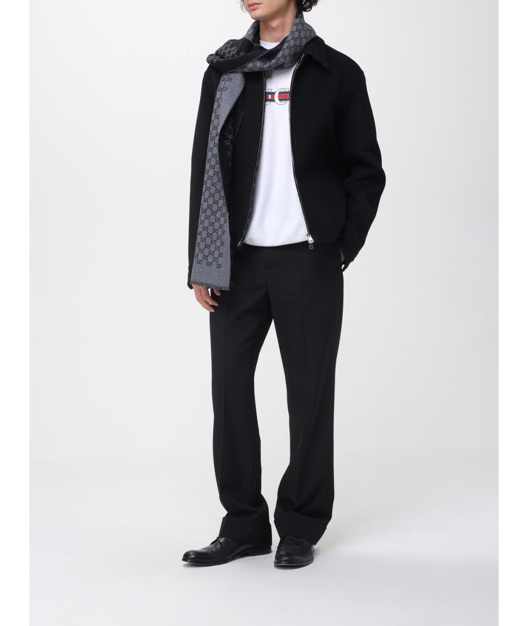 GUCCI Черная шерстяная куртка, фото 2