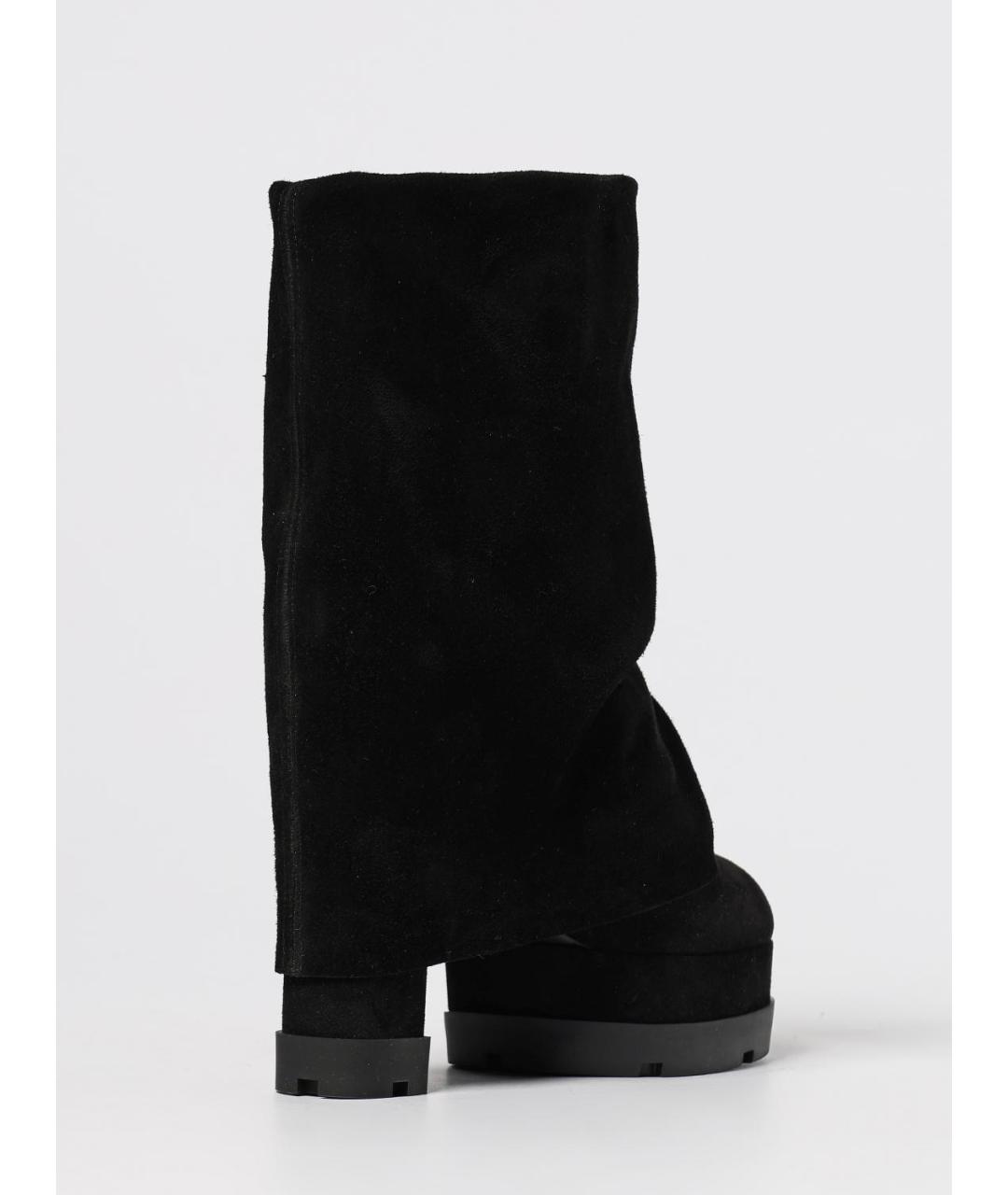 CASADEI Черные замшевые сапоги, фото 3