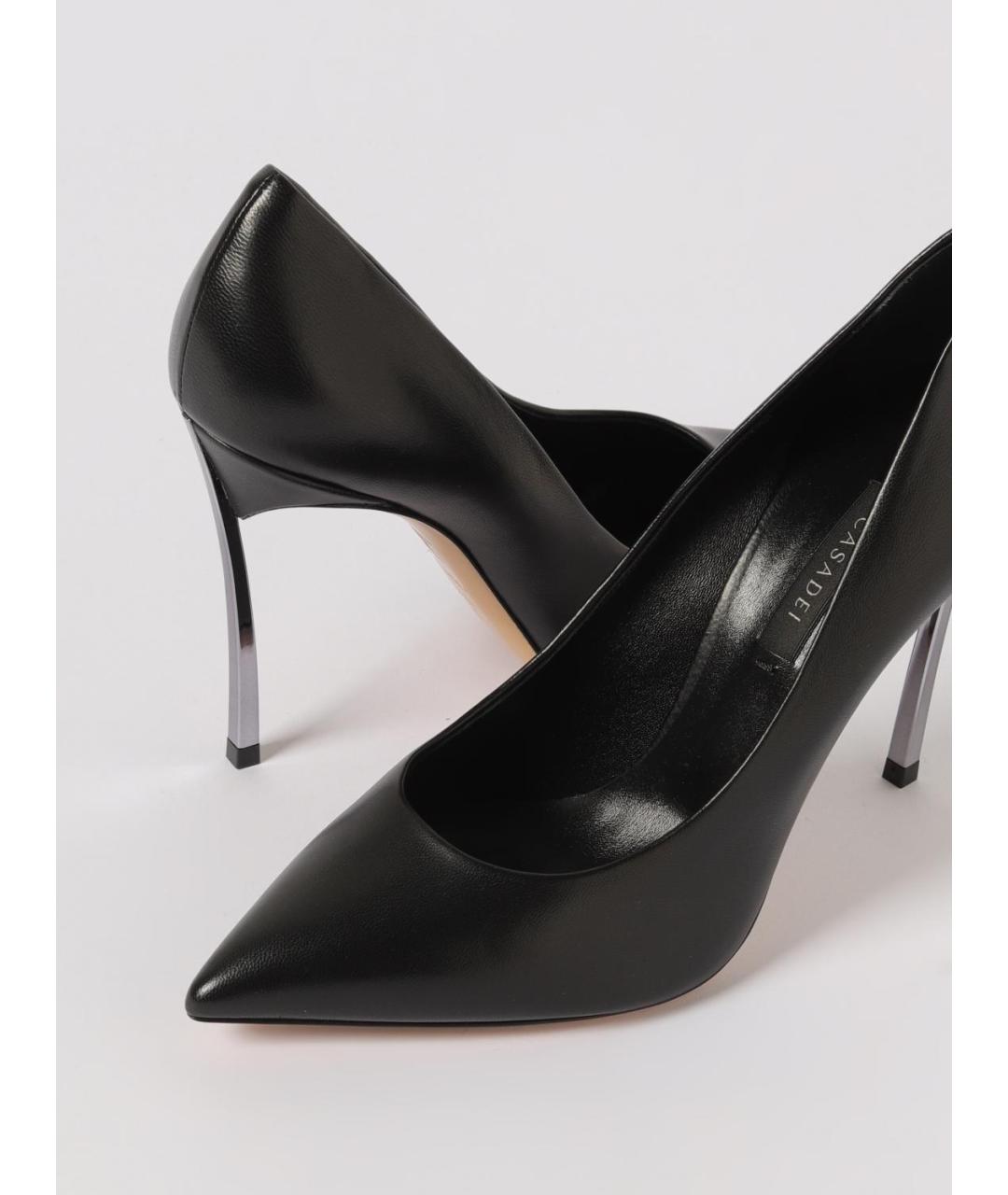 CASADEI Черные кожаные туфли, фото 4