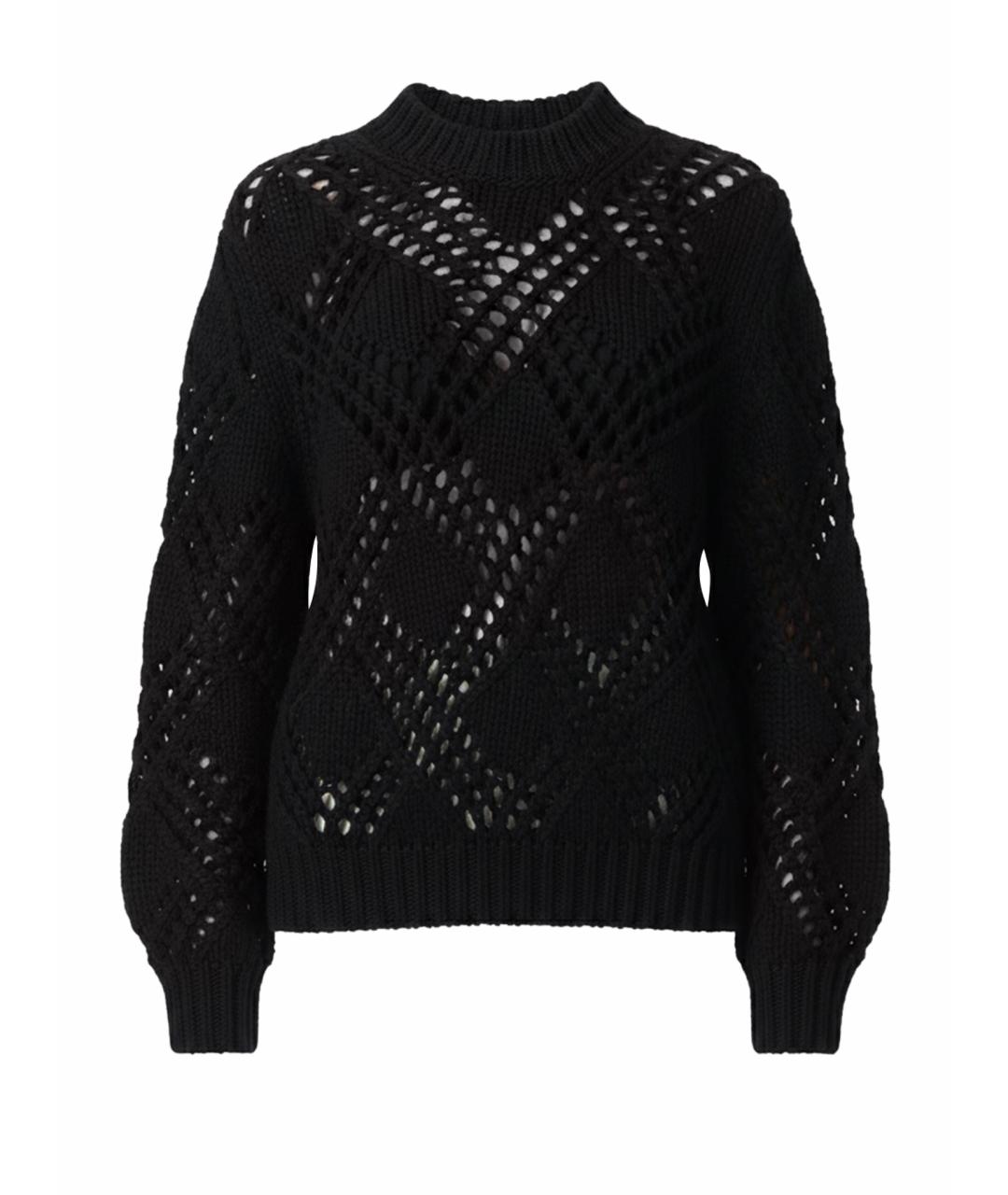 JIL SANDER Черный шерстяной джемпер / свитер, фото 1