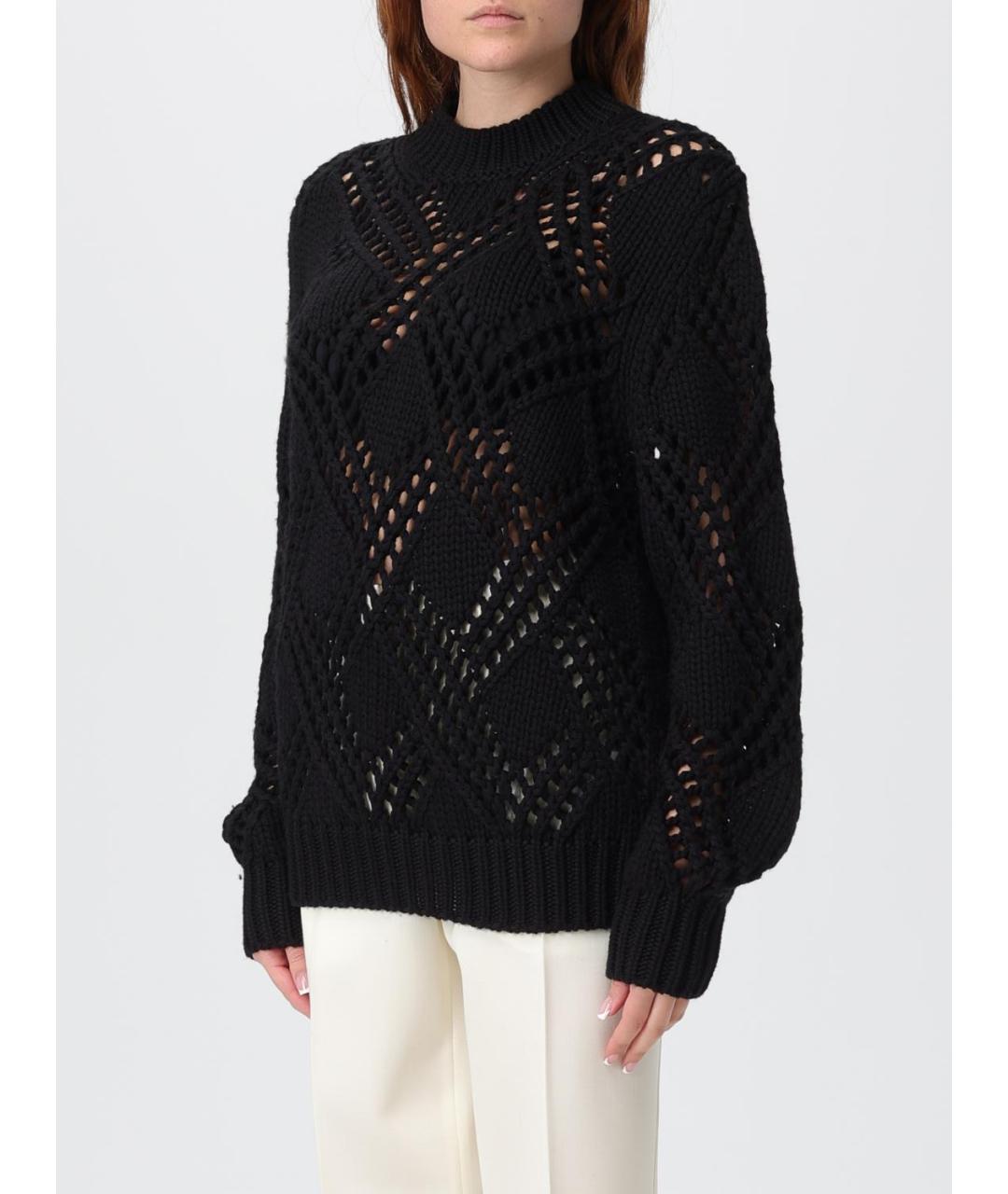 JIL SANDER Черный шерстяной джемпер / свитер, фото 4