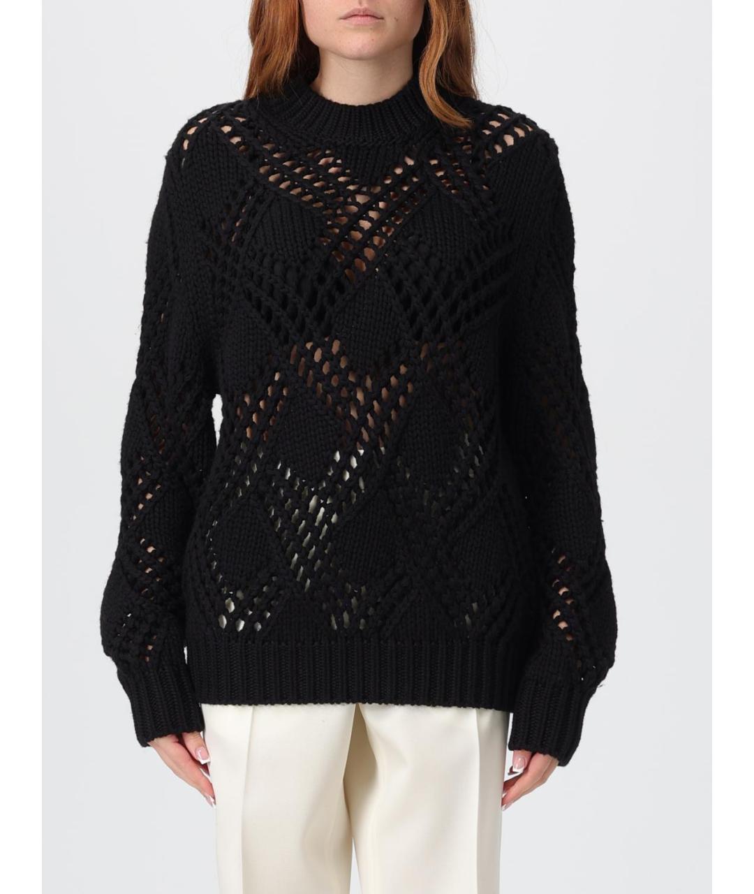 JIL SANDER Черный шерстяной джемпер / свитер, фото 6