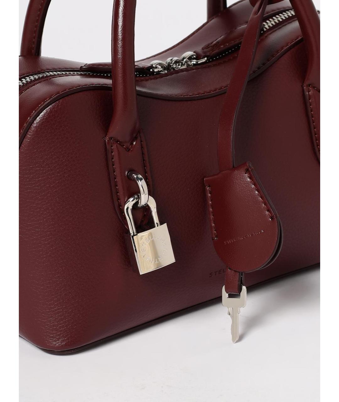STELLA MCCARTNEY Бордовая сумка тоут из искусственной кожи, фото 4