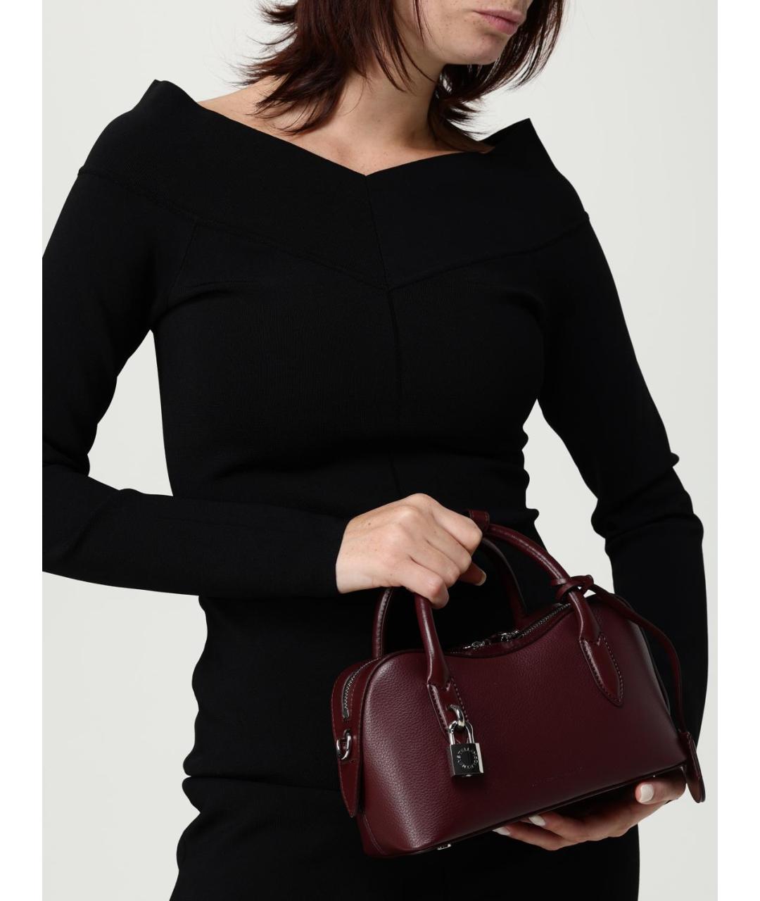 STELLA MCCARTNEY Бордовая сумка тоут из искусственной кожи, фото 2