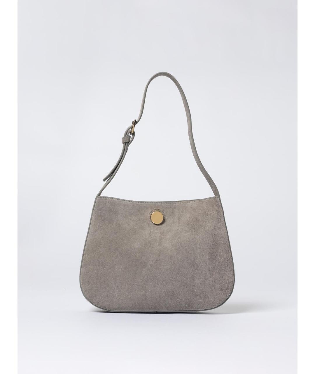 FABIANA FILIPPI Серая замшевая сумка через плечо, фото 4