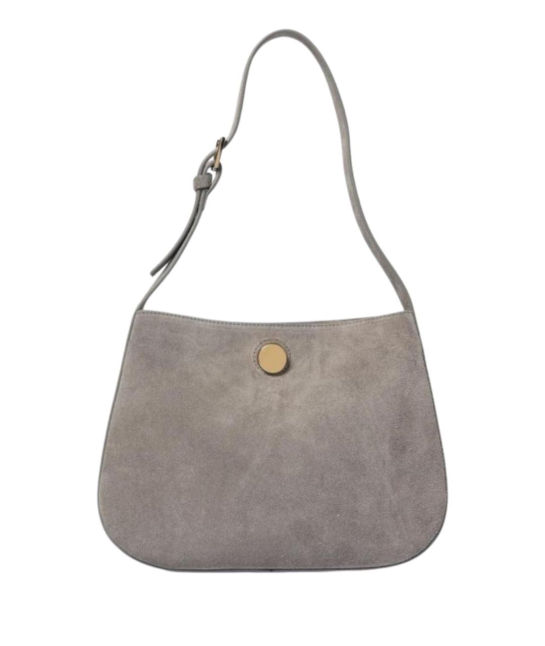 FABIANA FILIPPI Серая замшевая сумка через плечо, фото 1