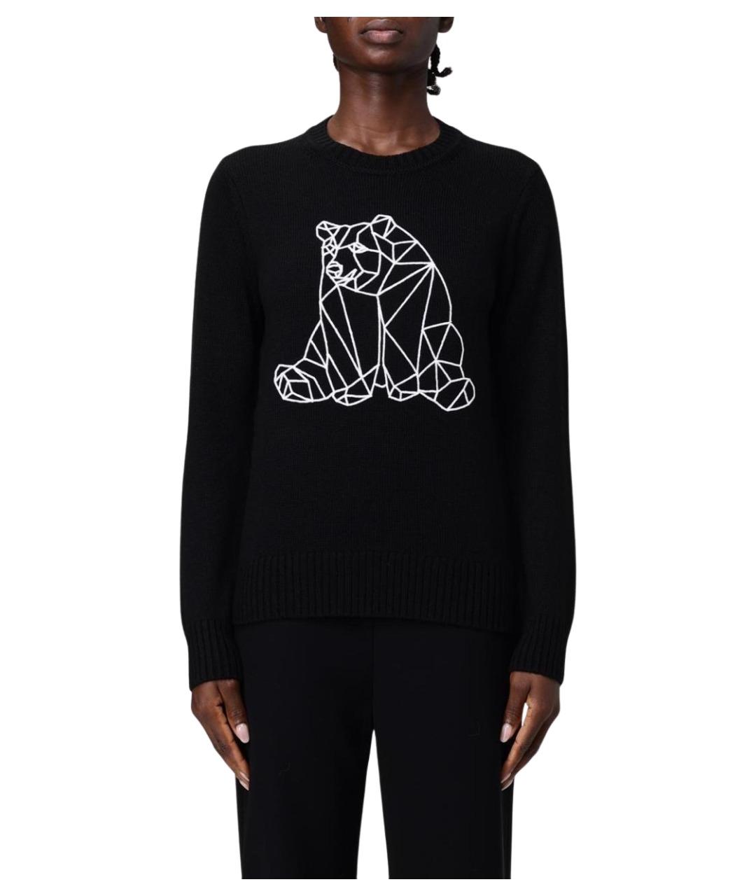 EA7 Черный шерстяной джемпер / свитер, фото 1