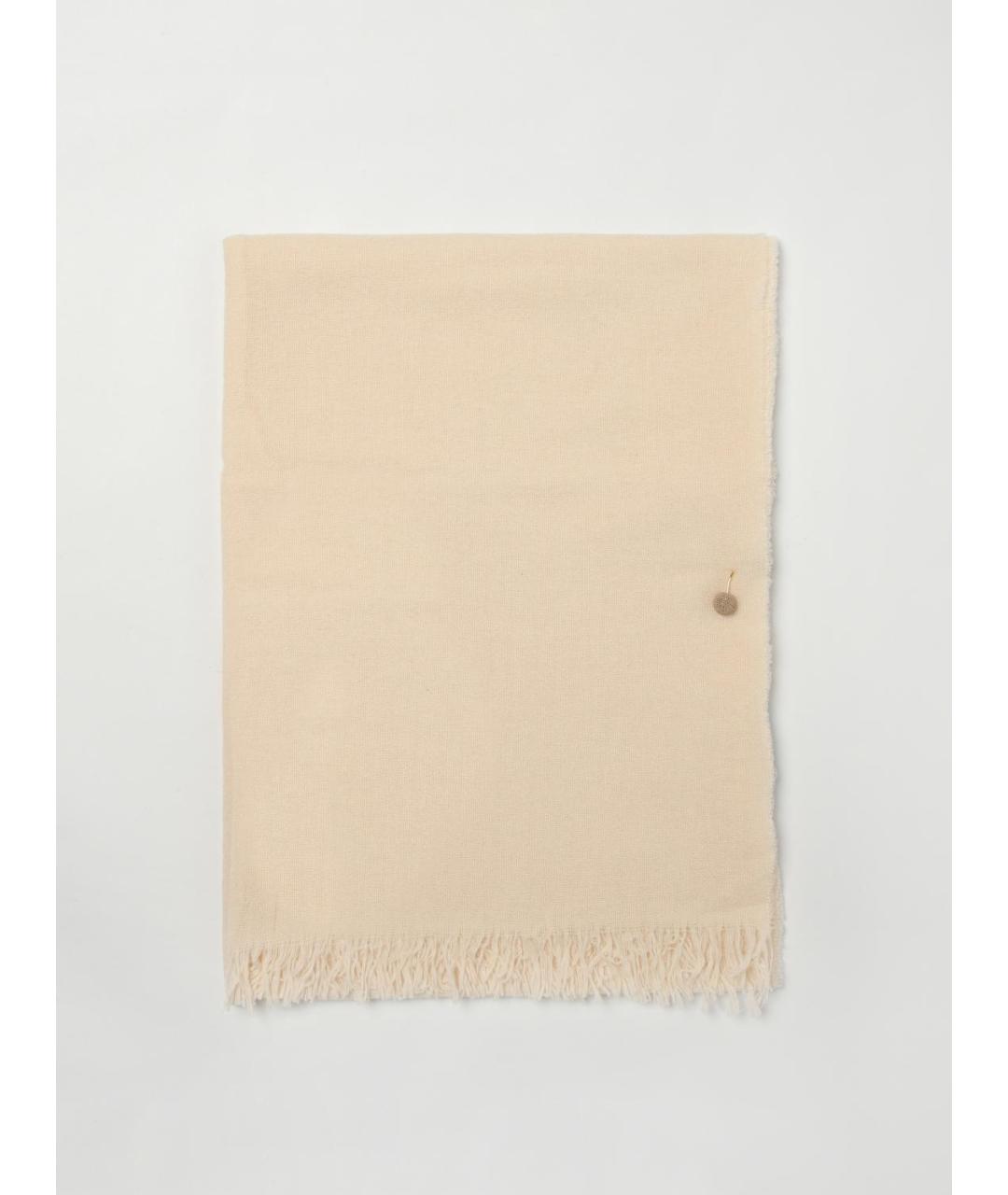 FABIANA FILIPPI Бежевый шерстяной шарф, фото 4