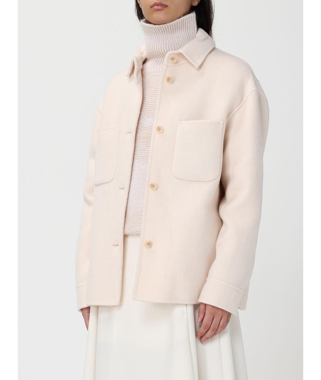 ADD Бежевая шерстяная куртка, фото 4