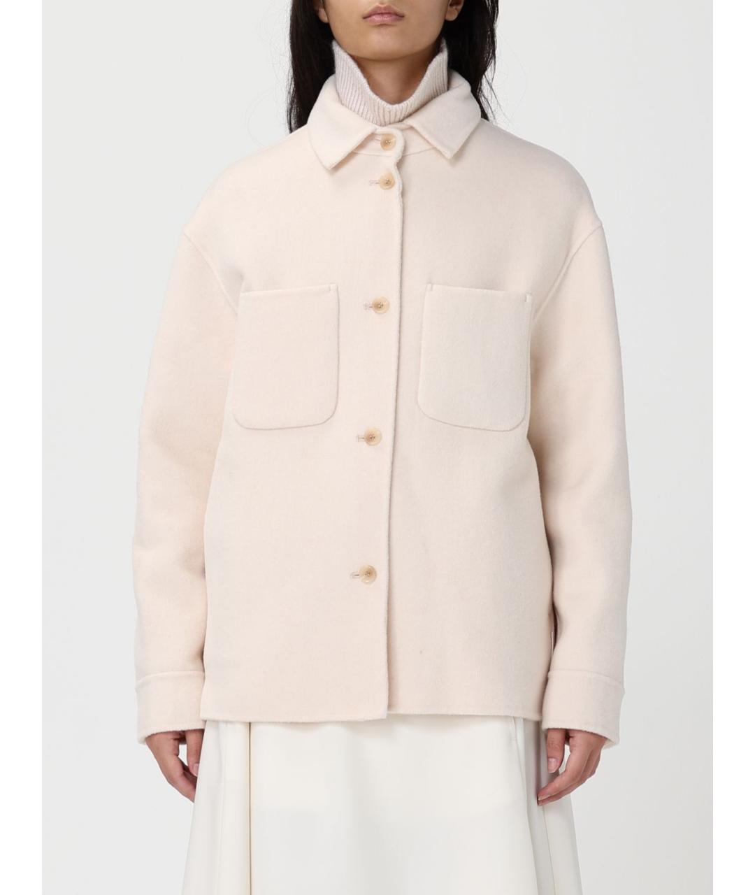 ADD Бежевая шерстяная куртка, фото 2