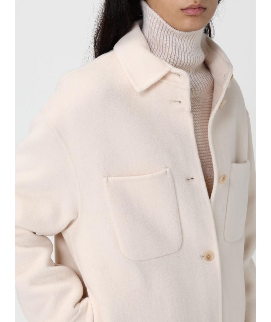 ADD Бежевая шерстяная куртка, фото 5