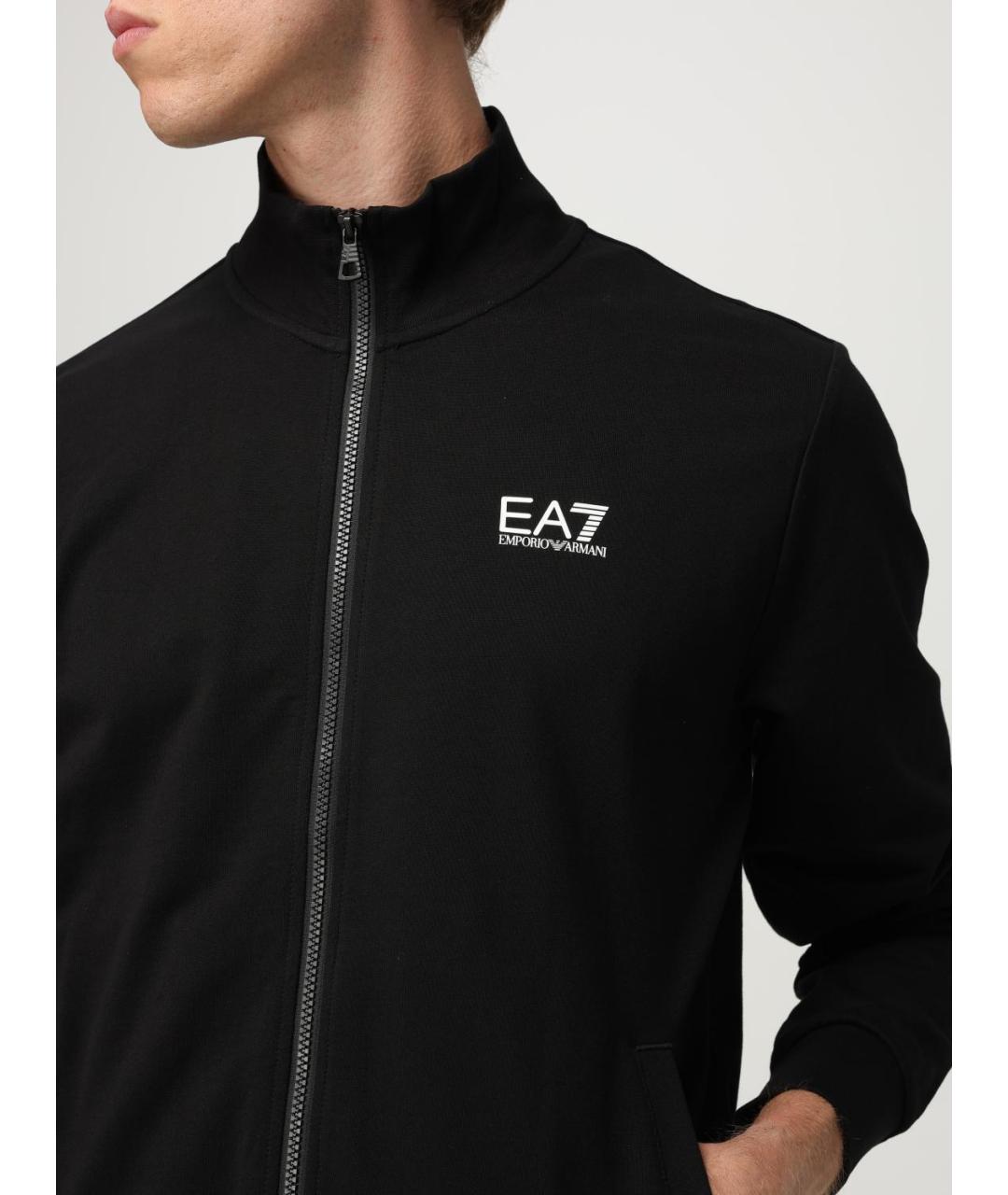 EA7 Черный повседневный костюм, фото 5