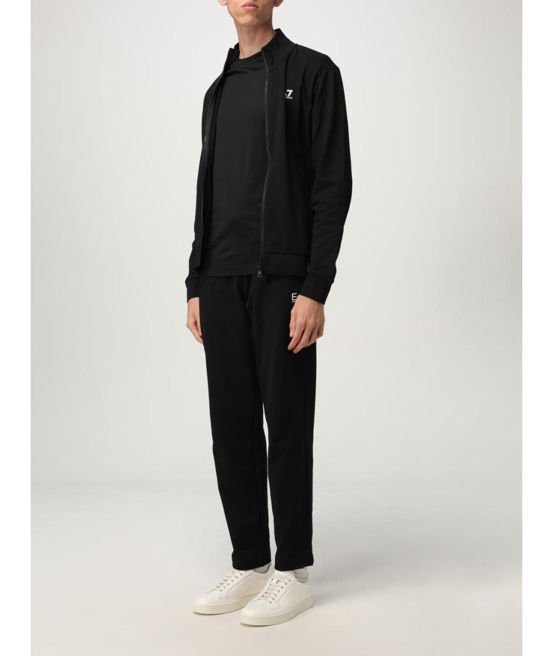 EA7 Черный повседневный костюм, фото 4