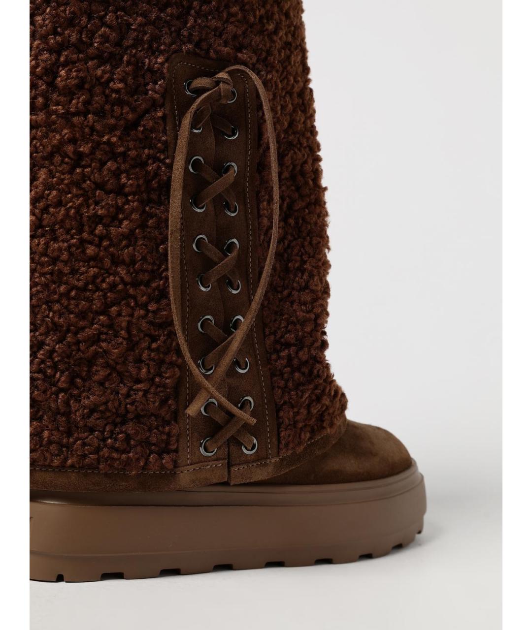 CASADEI Коричневые кожаные сапоги, фото 4