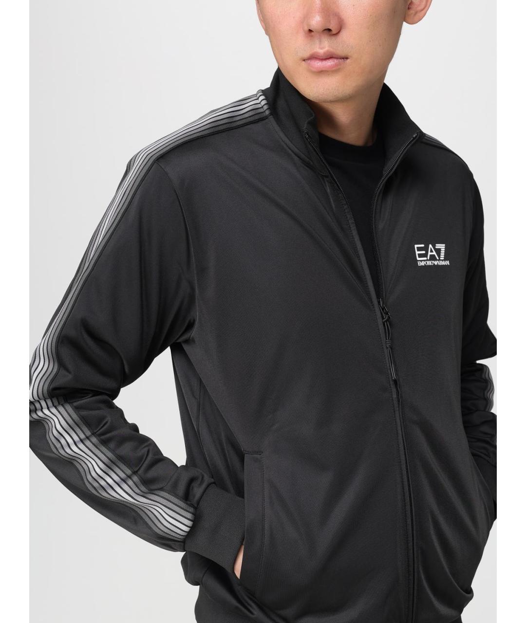 EA7 Черный повседневный костюм, фото 5
