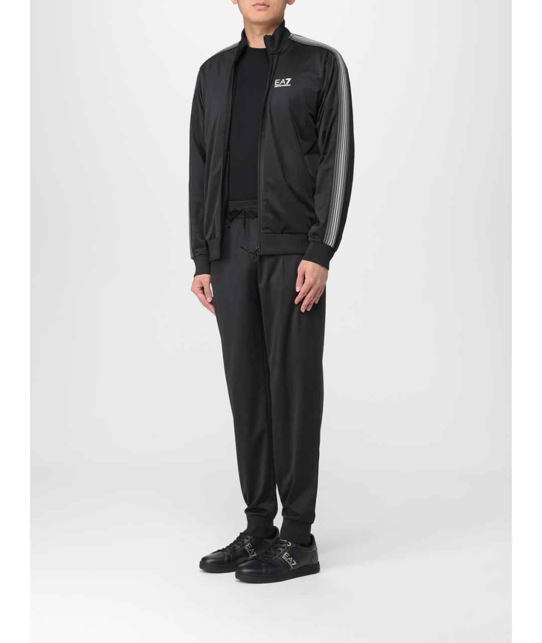 EA7 Черный повседневный костюм, фото 4