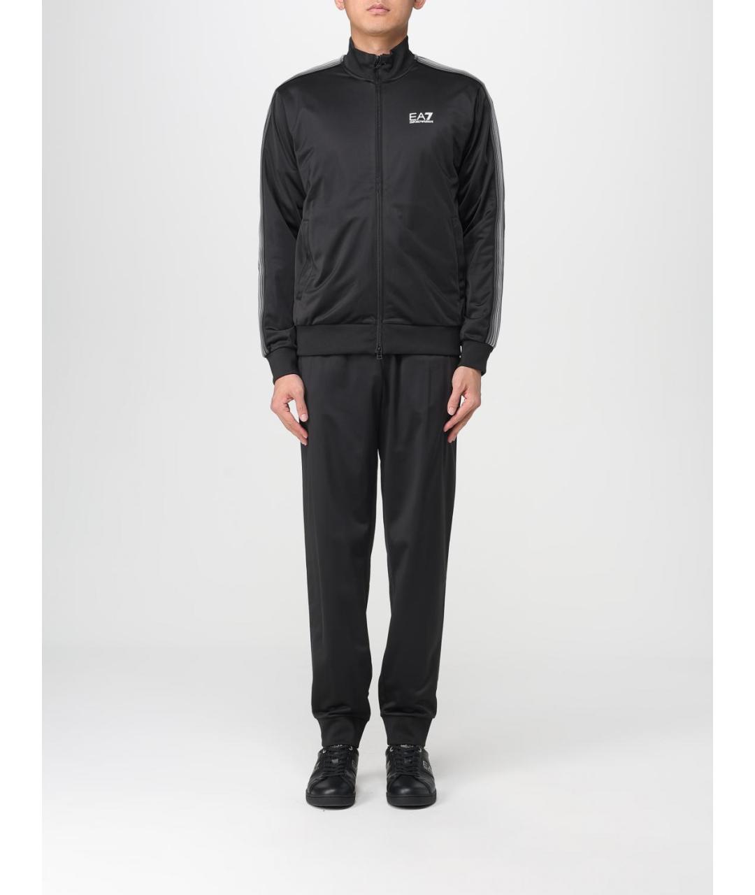 EA7 Черный повседневный костюм, фото 7