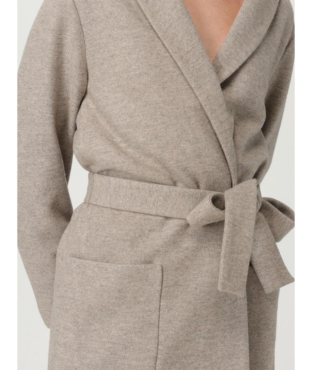 FABIANA FILIPPI Серое шерстяное пальто, фото 5