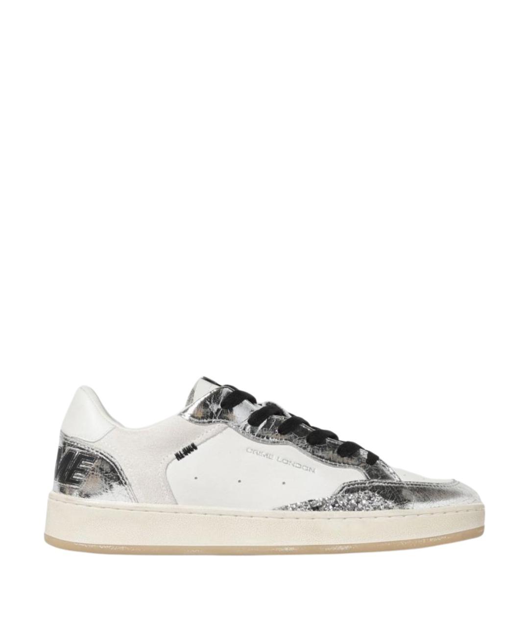 CRIME LONDON Белые кожаные кеды, фото 1