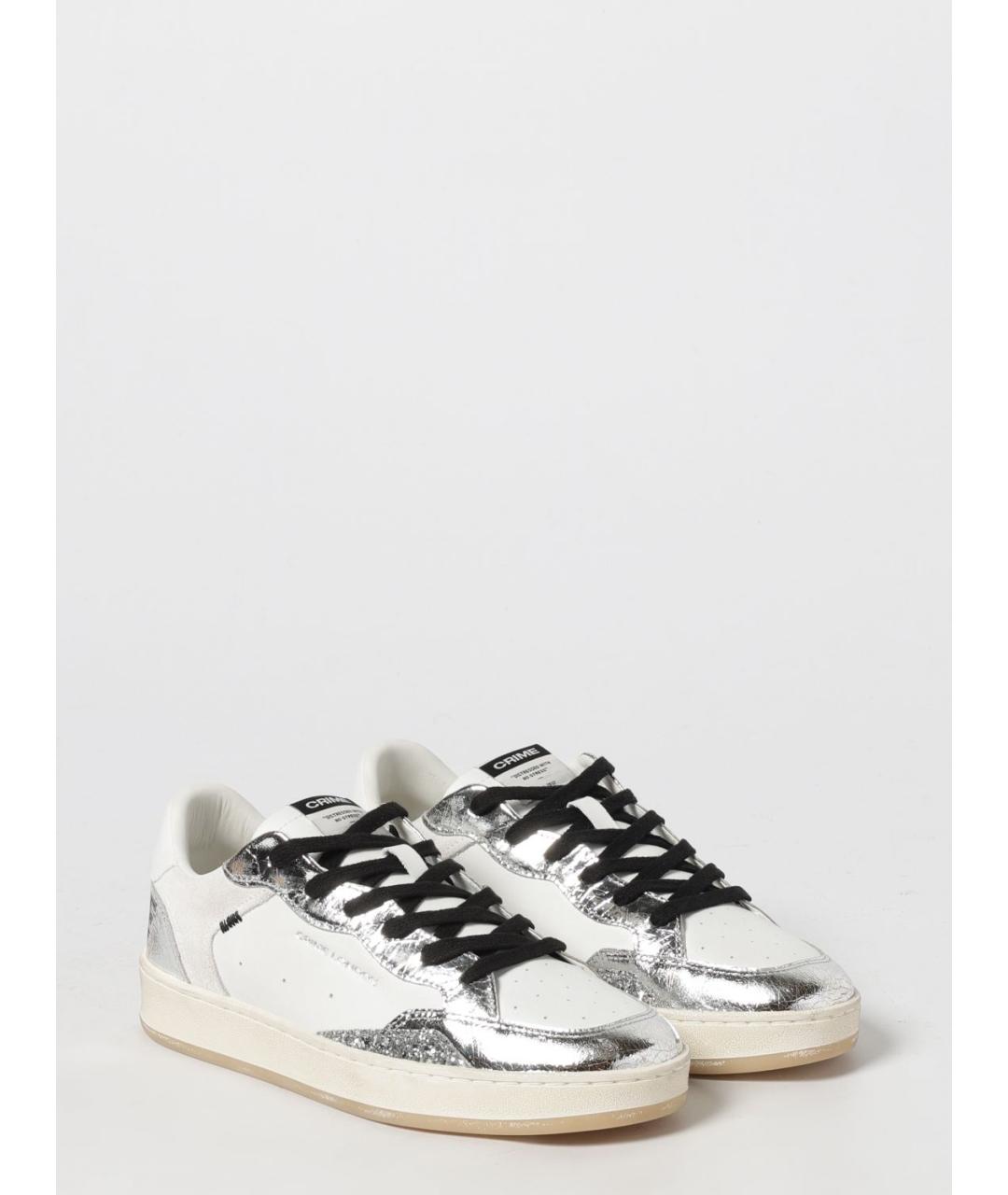 CRIME LONDON Белые кожаные кеды, фото 2