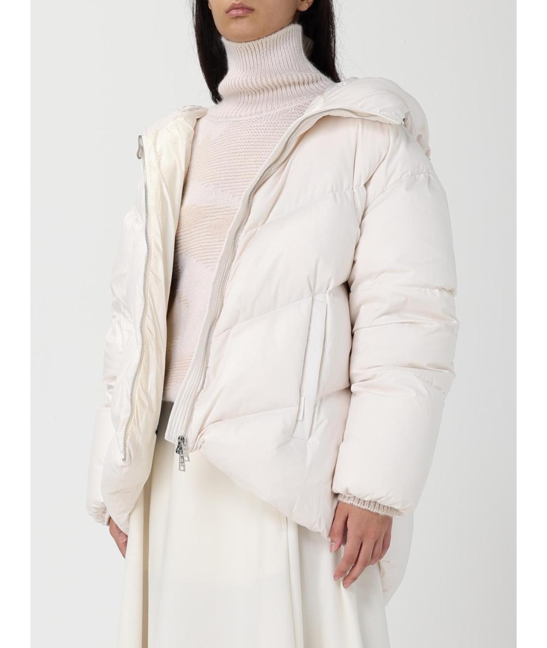 ADD Бежевый полиэстеровый пуховик, фото 4