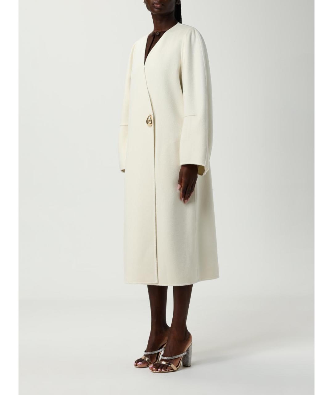 FABIANA FILIPPI Белое кашемировое пальто, фото 5