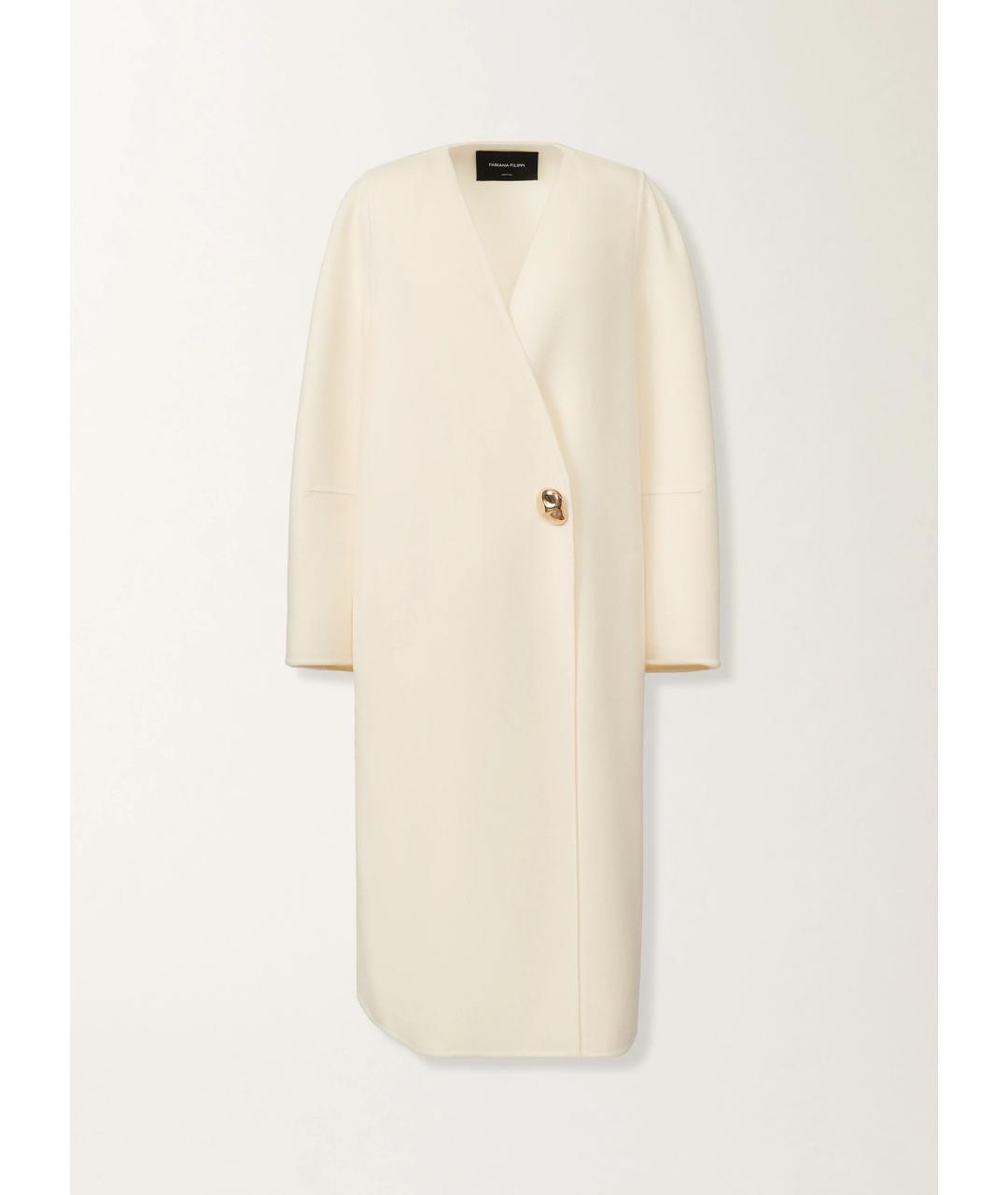 FABIANA FILIPPI Белое кашемировое пальто, фото 7