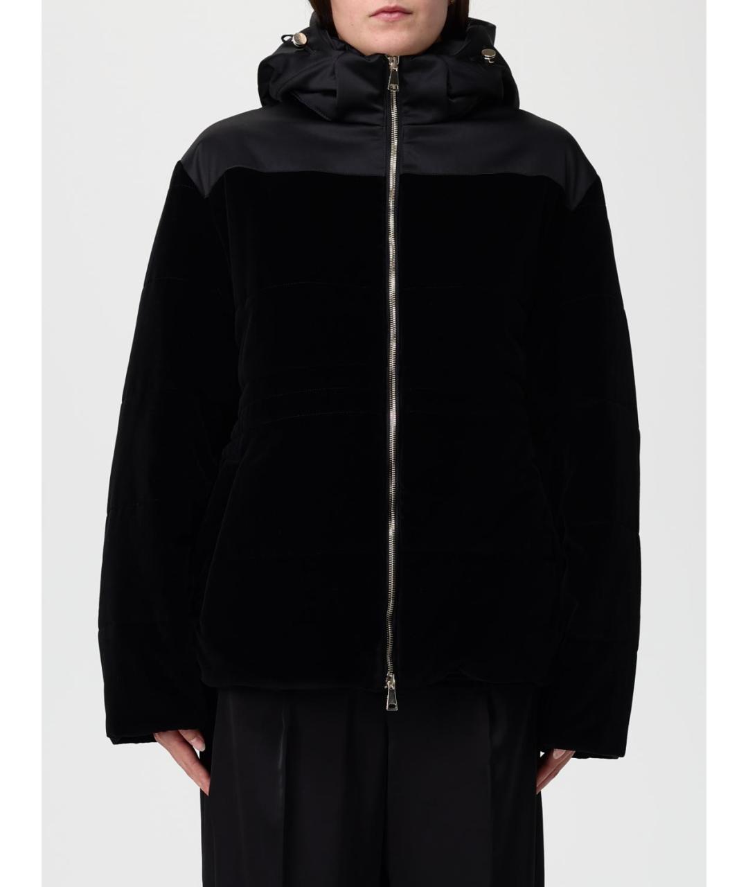 FABIANA FILIPPI Черная хлопковая куртка, фото 2