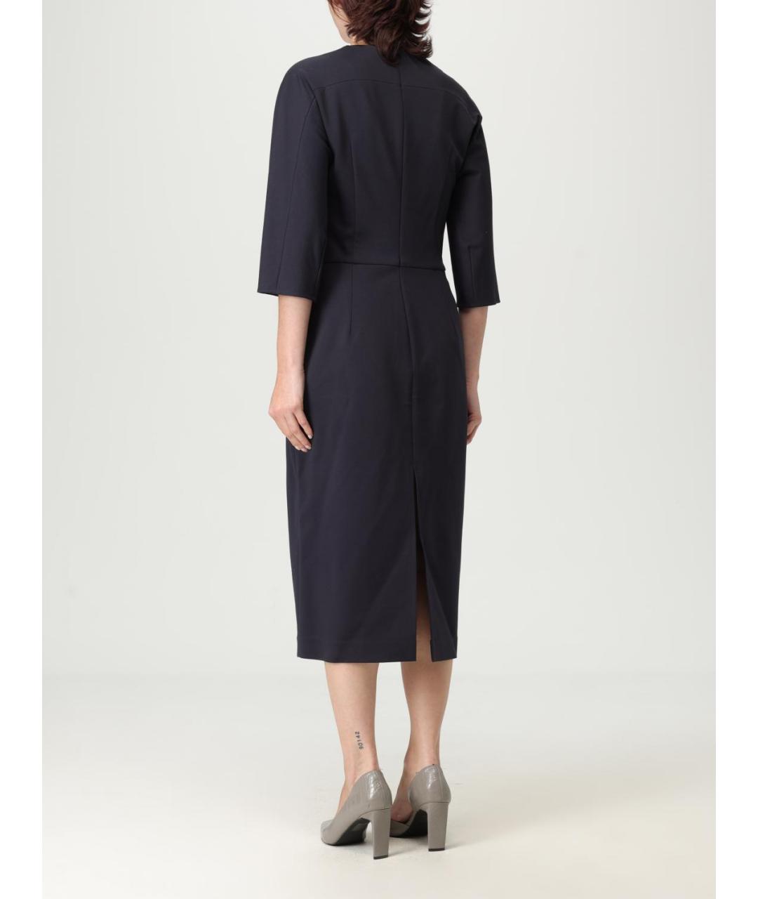 FABIANA FILIPPI Синее вискозное повседневное платье, фото 2